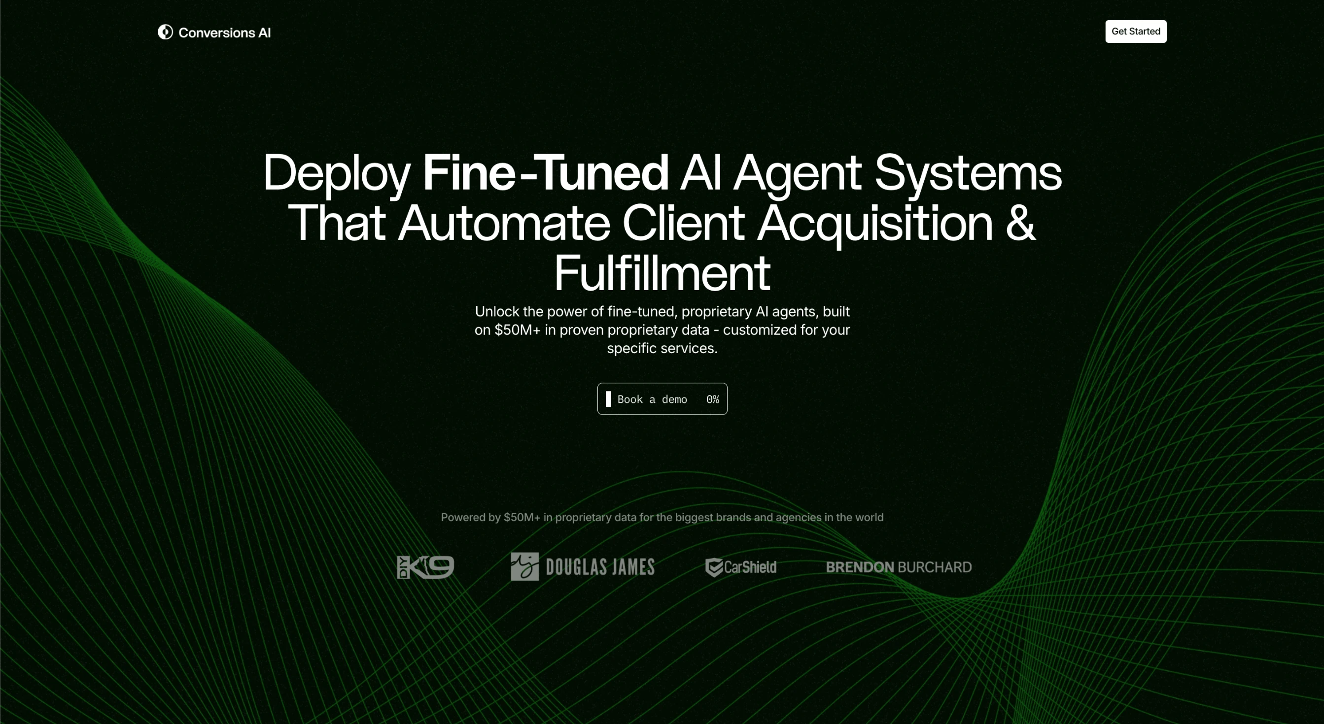 Conversions.ai landing page screenshot